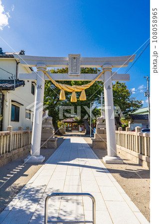 新潟市中央区長嶺町の蒲原神社 鳥居 新潟市中央区長嶺町の蒲原神社 鳥居 108058965
