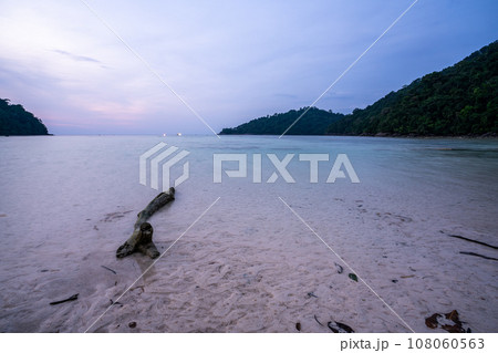 Sunet in Mai Ngam beach, Surin island national park, Pang Nga, Thailand, Sunet in Mai Ngam beach, Surin island national park, Pang Nga, Thailand, 108060563