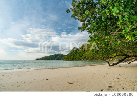 Mai Ngam beach in beautiful sunny day, Surin island national park, Pang Nga, Thailand Mai Ngam beach in beautiful sunny day, Surin island national park, Pang Nga, Thailand 108060580