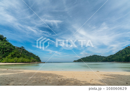Mai Ngam beach in beautiful sunny day, Surin island national park, Phang Nga, Thailand, Mai Ngam beach in beautiful sunny day, Surin island national park, Phang Nga, Thailand, 108060629
