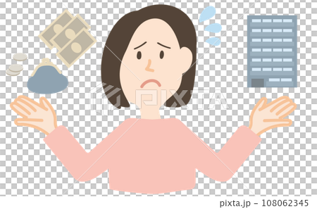 A woman who is having trouble purchasing an apartment 108062345