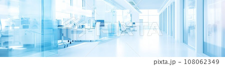 Abstract blur of a hospital hallway, perfect for a background. 108062349