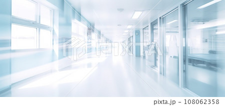 Abstract blur of a hospital hallway, perfect for a background. Abstract blur of a hospital hallway, perfect for a background. 108062358