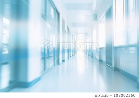 Abstract blur of a hospital hallway, perfect for a background. 108062360