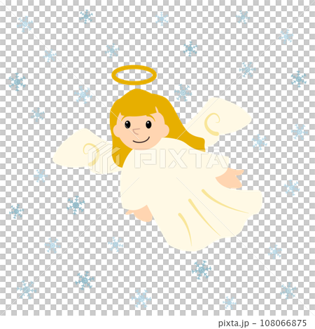 クリスマスの天使のベクターイラスト クリスマスの天使のベクターイラスト 108066875
