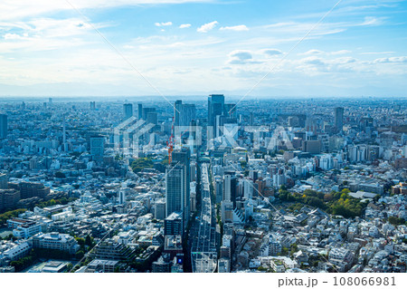 東京再開発 六本木から首都高速渋谷線周辺の俯瞰 2023.10　a-1 108066981