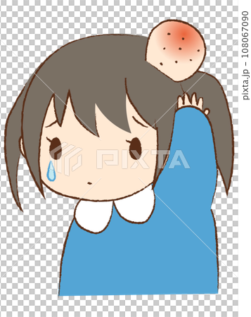 たんこぶの女の子 108067090