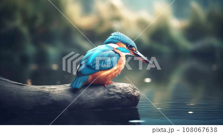 野生のカワセミ 野生のカワセミ 108067638