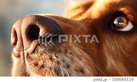 犬の鼻のクローズアップ「AI生成画像」 108068519