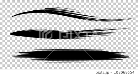 手書きのブラシストローク 108069554