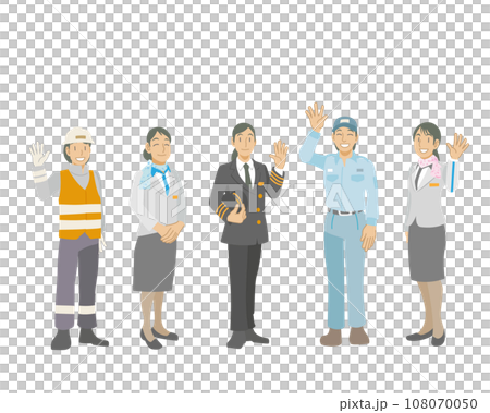 空港で活躍する女性スタッフたち 108070050