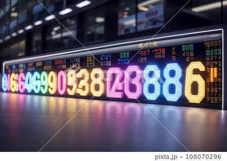 暗闇で光る近未来看板オブジェ 暗闇で光る近未来看板オブジェ 108070296