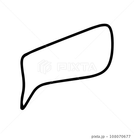 Comic bubble chat icon element 108070677