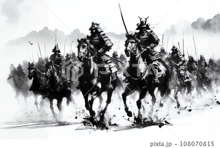 進軍する騎馬軍団-Generative AI 108070815