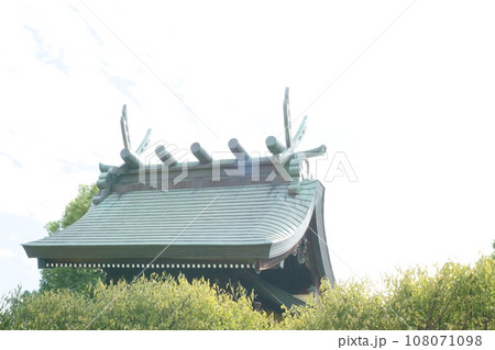 名古屋三大天神　山田天満宮（恋の三社巡り）　本殿の屋根1 108071098