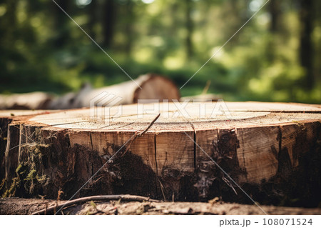 Stump in a Forest, Generative AI 108071524