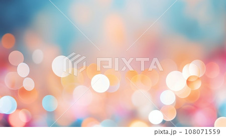 Sweet color blur bokeh with light and curtain abstract background. 108071559