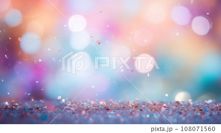 Sweet color blur bokeh with light and curtain abstract background. 108071560