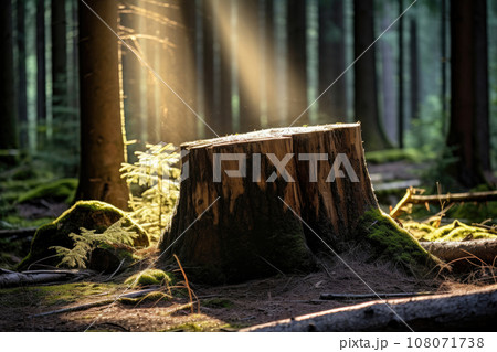 Stump in a Forest, Generative AI 108071738