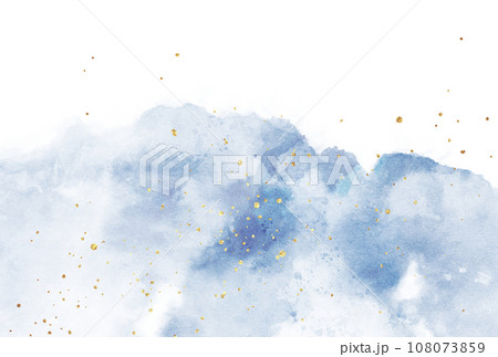 背景素材_水彩テクスチャ_紺 108073859