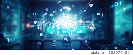 AI・人工知能イメージ 108074429