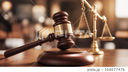 Judge gavel and Scales of Justice in Court Hall, Law, and justice concept. Lawyers desk. legal services, judge's gavel. court trial, justice and legal decisions in courtroom Judge gavel and Scales of Justice in Court Hall, Law, and justice concept. Lawyers desk. legal services, judge's gavel. court trial, justice and legal decisions in courtroom 108077476