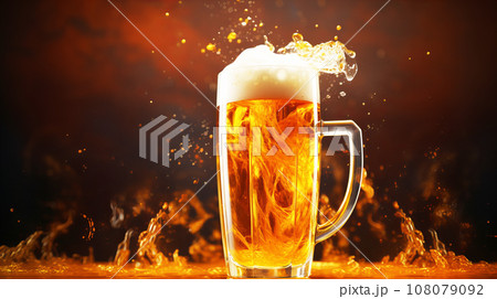 ビール　背景素材 108079092