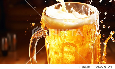ビール　背景素材 108079124