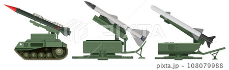 Military missile launcher vector 108079988
