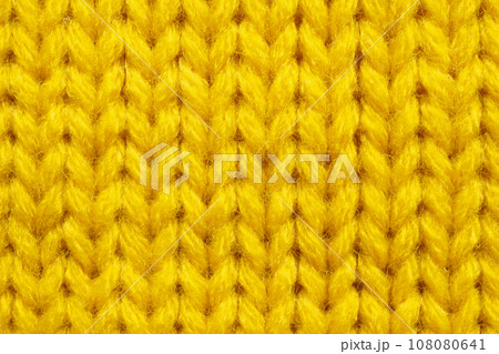 Yellow knitting wool texture background Yellow knitting wool texture background 108080641