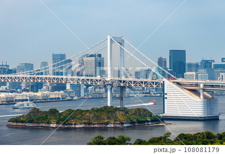 Tokyo Bay with the Rainbow Bridge, Odaiba Tokyo Bay with the Rainbow Bridge, Odaiba 108081179