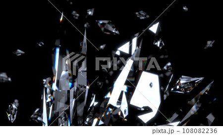 クリスタル 宝石 鉱物 結晶 反射 [別Verあり] 108082236