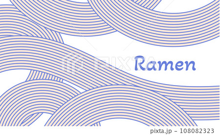 Hand drawn Asian noodle ramen background. Light blue Japanese, Chinese abstract waves texture. Italian spaghetti, macaroni pasta backdrop. Hand drawn Asian noodle ramen background. Light blue Japanese, Chinese abstract waves texture. Italian spaghetti, macaroni pasta backdrop. 108082323