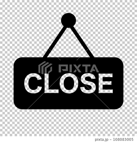 關閉剪影圖示。關閉。向量。 關閉剪影圖示。關閉。向量。 108083005