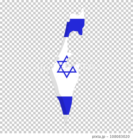 israel flag map 108083020
