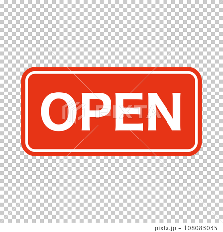 OPENアイコン。開店アイコン。ベクター。 108083035