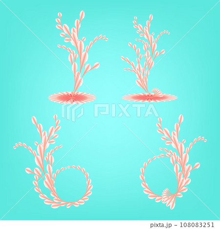 Flower plant botanical ornament frame abstract background art graphic design vector illustration Flower plant botanical ornament frame abstract background art graphic design vector illustration 108083251