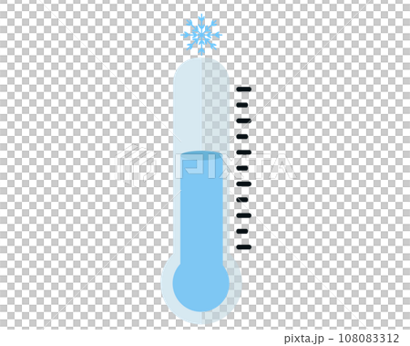 冬の温度計 冷える。ベクターイラスト 冬の温度計 冷える。ベクターイラスト 108083312