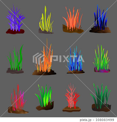 Summer season holiday leaf underwater sea plant icon decoration abstract background vector illustration Summer season holiday leaf underwater sea plant icon decoration abstract background vector illustration 108083499