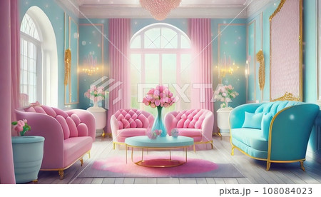 可愛いソファーのある部屋 可愛いソファーのある部屋 108084023