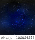 Night starry sky, blue space. Abstract background with stars, cosmos. Illustration for banner, web design 108084854