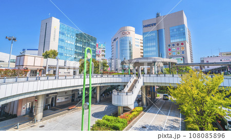 武蔵溝ノ口駅(溝の口駅)の駅前風景【神奈川県・川崎市】 武蔵溝ノ口駅(溝の口駅)の駅前風景【神奈川県・川崎市】 108085896