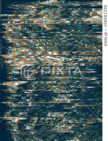 Glitch abstract background. Corrupted signal....のイラスト素材 [108087206] - PIXTA