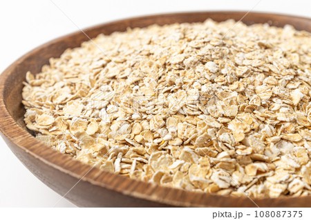 oatmeal on a white background 108087375