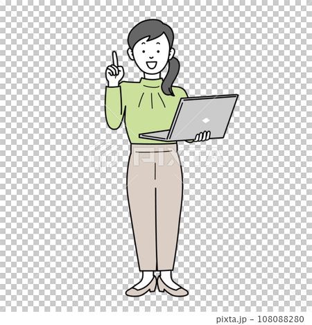 ビジネスカジュアルの女性 ビジネス 人物 パソコン ビジネスカジュアルの女性 ビジネス 人物 パソコン 108088280