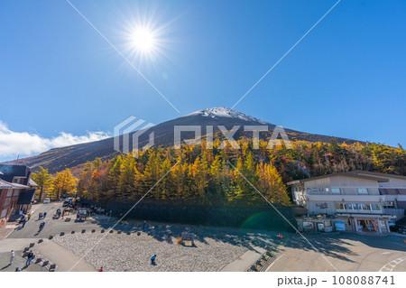 富士山　吉田口　5合目　紅葉 108088741