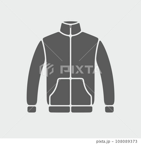 Men's sport jacket icon on a background. 108089373