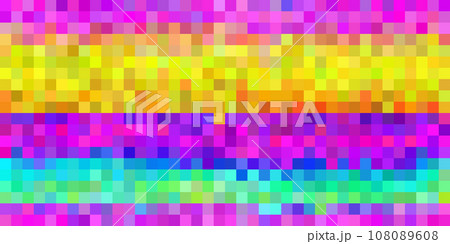 Pixel rainbow abstract mosaic background Pixel rainbow abstract mosaic background 108089608