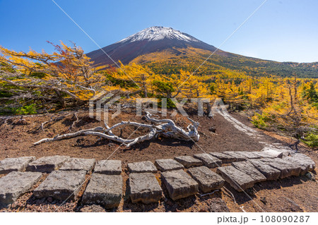 奥庭の紅葉 富士山 富士山五合目 吉田口 奥庭の紅葉 富士山 富士山五合目 吉田口 108090287