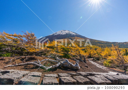 奥庭の紅葉 富士山 富士山五合目 吉田口 奥庭の紅葉 富士山 富士山五合目 吉田口 108090293